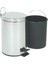 Krom Pedallı Çöp Kovası 5 Lt Krom Pedallı Çöp Kovası 5 3