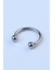 Düz Yarımay Silver Piercing 1
