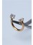 Taşlı Yarımay Gold Piercing 1