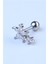 Markiz Çiçek Sallantı Taş Silver Piercing 2