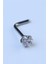 Hızma L Model Yıldız Taş Silver Piercing 1