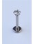 Kalp Taş Labret Orta Boy Silver Piercing 2