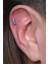 3 Kare Baget Mavi Taş Silver Piercing 3