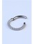 Yanı Taşlı Gizli Kilit Halka Küçük Boy Silver Piercing 2