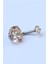 Sarı Tek Taş Büyük Boy Göbek Silver Piercing 2