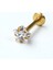 Yıldız Taş Labret Büyük Boy Gold Piercing 1