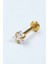 Üçgen Taş Labret Büyük Boy Gold Piercing 1