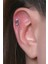 Tek Mor Taş Silver Piercing 3