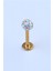 Disco Labret Gold Piercing 2