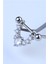Nipple Sallantı Tek Taş Silver Piercing 1
