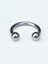 Düz Yarımay Silver Piercing 2