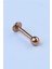Düz Labret Rose Gold Piercing 1