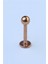 Düz Labret Rose Gold Piercing 2