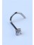 Hızma L Model Yuvarlak Taş Silver Piercing 2