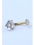 Tek Taş Orta Boy Göbek Gold Piercing 4
