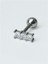 3 Kare Baget Silver Piercing 2