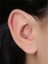 3 Kare Baget Mavi Taş Gold Piercing 3