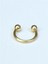Düz Yarımay Gold Piercing 3