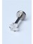 Kare Taş Labret Küçük Boy Silver Piercing 1