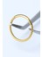 Hasır Gizli Kilit Büyük Boy Halka Gold Piercing 1