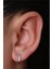 Taşlı Kare (Küpe) Silver Piercing 2