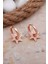 Yıldız Rose Gümüş Halka Küpe 5896 1