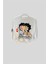 Betty Boop Dijital Baskılı Ekru Renk Bisiklet Yaka 2 Iplik Detaylı Sweatshirt 2