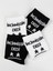 Beşiroğlu Grup 2'li Siyah Beyaz Pamuk Spor Tenis Fitness Çorabı Incinmişsin Dedi Desenli 2