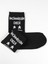 Beşiroğlu Grup 2'li Siyah Beyaz Pamuk Spor Tenis Fitness Çorabı Incinmişsin Dedi Desenli 4