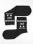 Beşiroğlu Grup 2'li Siyah Beyaz Pamuk Spor Tenis Fitness Çorabı Incinmişsin Dedi Desenli 5