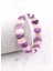 Ametist – Pembe Kuvars Doğal Taş Bileklik 8 x 14 mm Özel Kesim 2