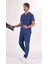 Fırtına Mavi U-Flex Likralı Scrubs Takım 1