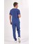 Fırtına Mavi U-Flex Likralı Scrubs Takım 2