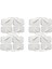 Tens Pedi Elektrodu 5x5 cm (Kare) 4'lü 10 Paket (Pakette 40 Adet) Elektrodu 5x5 cm 4