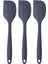 Büyük Boy Yanmaz Yapışmaz Silikon Yassı Spatula Seti 3 Parça - Spatula Yassı 3'lü Set Silikon 1