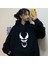 Touz Gothic Punisher Siyah Kapüşonlu Sweatshirt 3