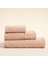 Zigzag Banyo Havlusu 70x140 Cm Ekru / Koyu Somon 2