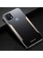 Oppo A15S Kılıf Zebana Metal Mitras Kılıf (Silikon Kenar) Gold 1