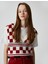 Örgü Süveter V Yaka Desenli Ribanalı 2