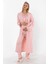 Pembe Sabahlıklı Lohusa Pijama Takımı 4