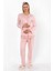 Pembe Sabahlıklı Lohusa Pijama Takımı 5