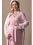 Pembe Sabahlıklı Hamile Lohusa Pijama Takımı 2