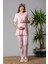 Pembe Dantelli Hamile Lohusa Pijama Takımı 1
