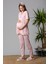 Pembe Dantelli Hamile Lohusa Pijama Takımı 4