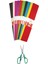 Ticon Krapon Kağıdı 10 Lu Karışık - Ticon Yaylı Okul Makası 5" 1