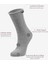 Roll Top Lastiksiz Kadın Gri Bambu Soket Çorap 2