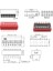 Roba 8li Dip Switch 8 Pin Kırmızı Anahtar Açık Kapalı Seçim Adres Ayar On Off Bağlantı 3