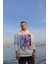 Oversize Beyaz Kapüşonlu Sweatshirt 1