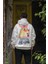Beyaz Oversize Kapüşonlu Sweatshirt 2