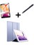 Apple iPad 7. 8. 9. Nesil 10.2" Kılıf Set Pu Deri Smart Tablet Kilifi Ekran Koruyucu + Kalem 1